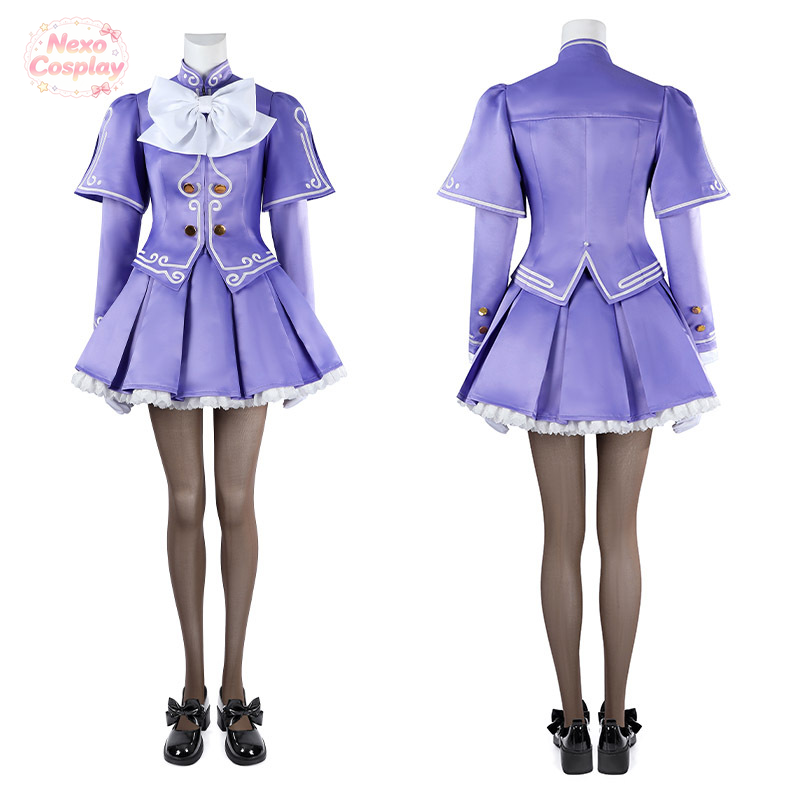 Anime Cosplay Lolita - SF6 Ingrid Cosplay Kostümü Mor Lolita