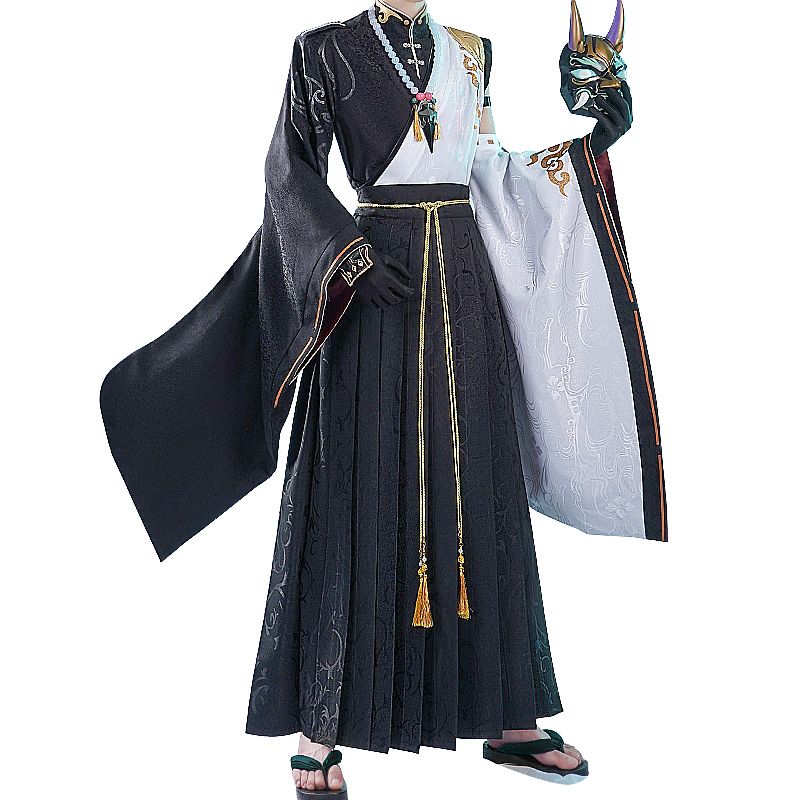 Anime Cosplay Show - Cadılar bayramı XIAO Kostümleri Oyunu Genshin