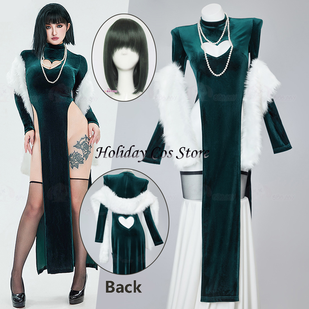 Anime Cosplay One Punch Man - ONE PUNCH-MAN Fubuki Cheongsam Cosplay Kostüm