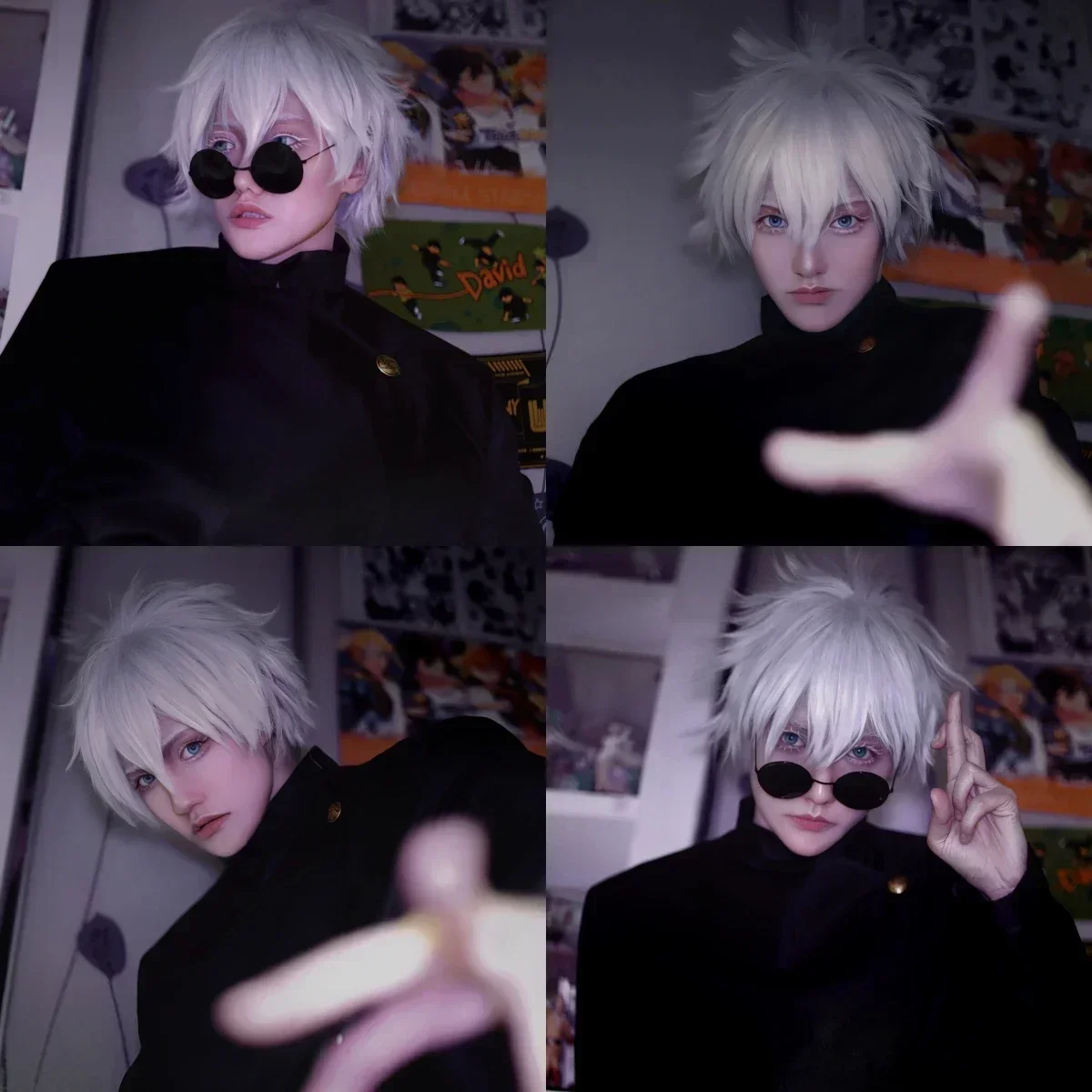 Anime Cosplay Gojo - Gojo Satoru Cosplay Kostümleri erkekler için,
