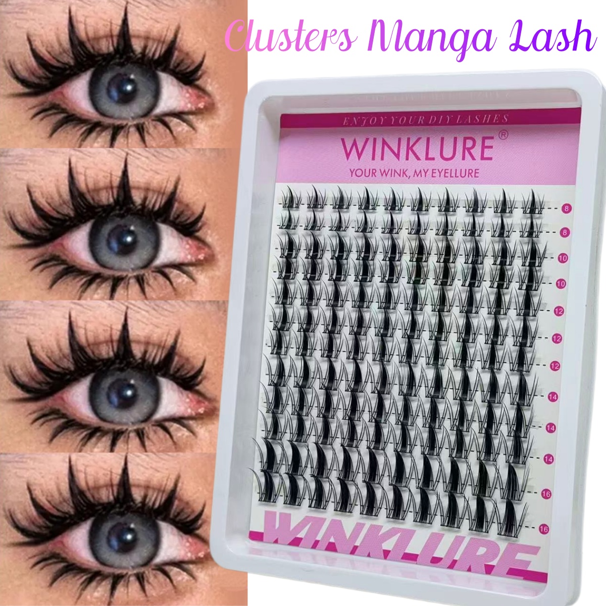 Anime Cosplay Lashes - WINKLURE Manga Kirpik Demetleri Seti Kedi