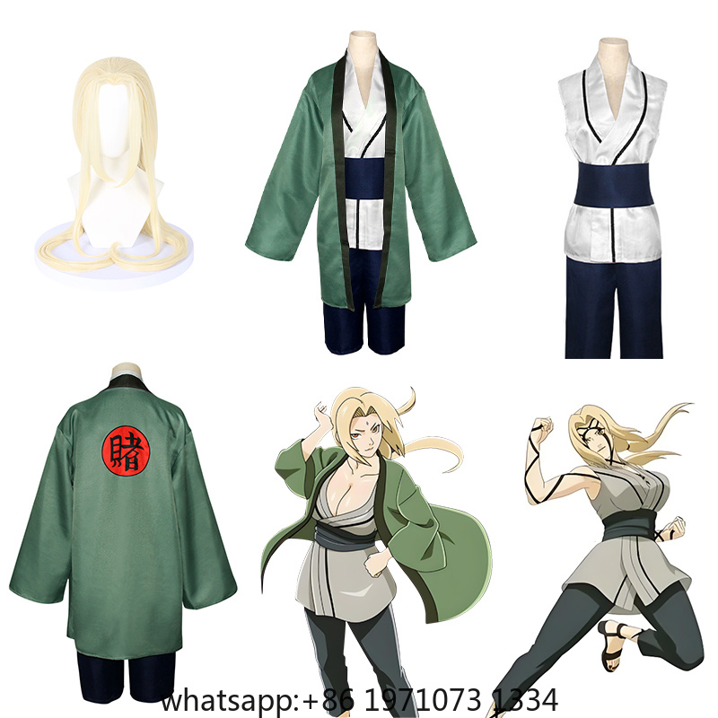 Cosplay Anime Tsunade - Tsunade Cosplay Kostüm Anime Karikatür Kız
