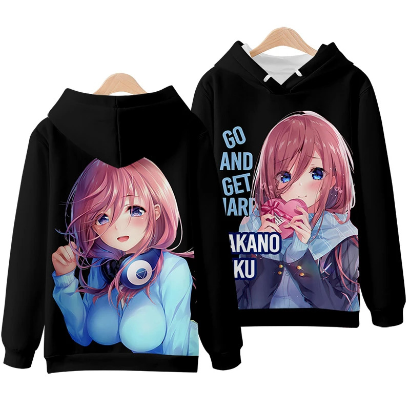 Quintuplets Anime Cosplay - Vivi 2025 3D Kapüşonlu Üstler The
