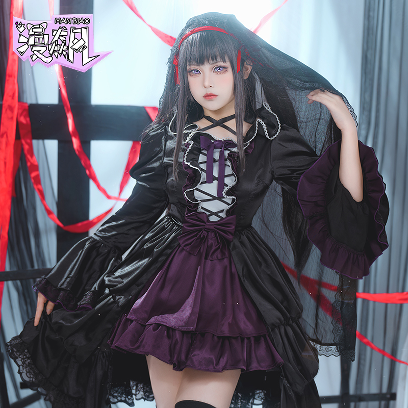 Anime Cosplay Lolita - Akemi Homura Cosplay Kostüm Puella Magi