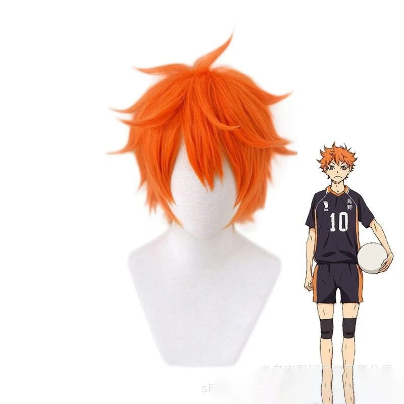Anime Cosplay Orange Hair - Anime Haikyu!! Hinata Shoyo Cosplay Peruk