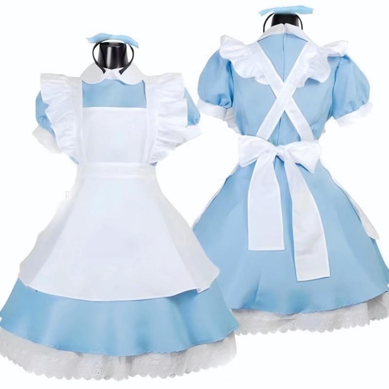 Asian Cosplay Anime - Cosplay Kostümleri Kadın Lolita Elbise Hizmetçi
