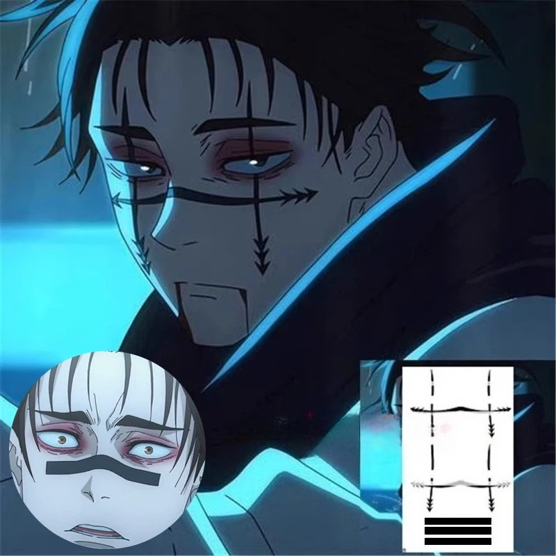 Anime Cosplay Jujutsu Kaisen - Choso Dövme Etiket Anime Jujutsu Kaisen