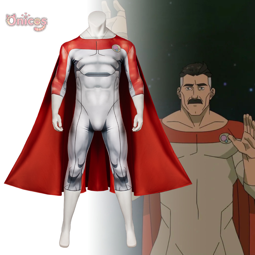 Anime Cosplay One Piece - Yenilmez Nolan Grayson Omni-Man Cosplay Kostüm