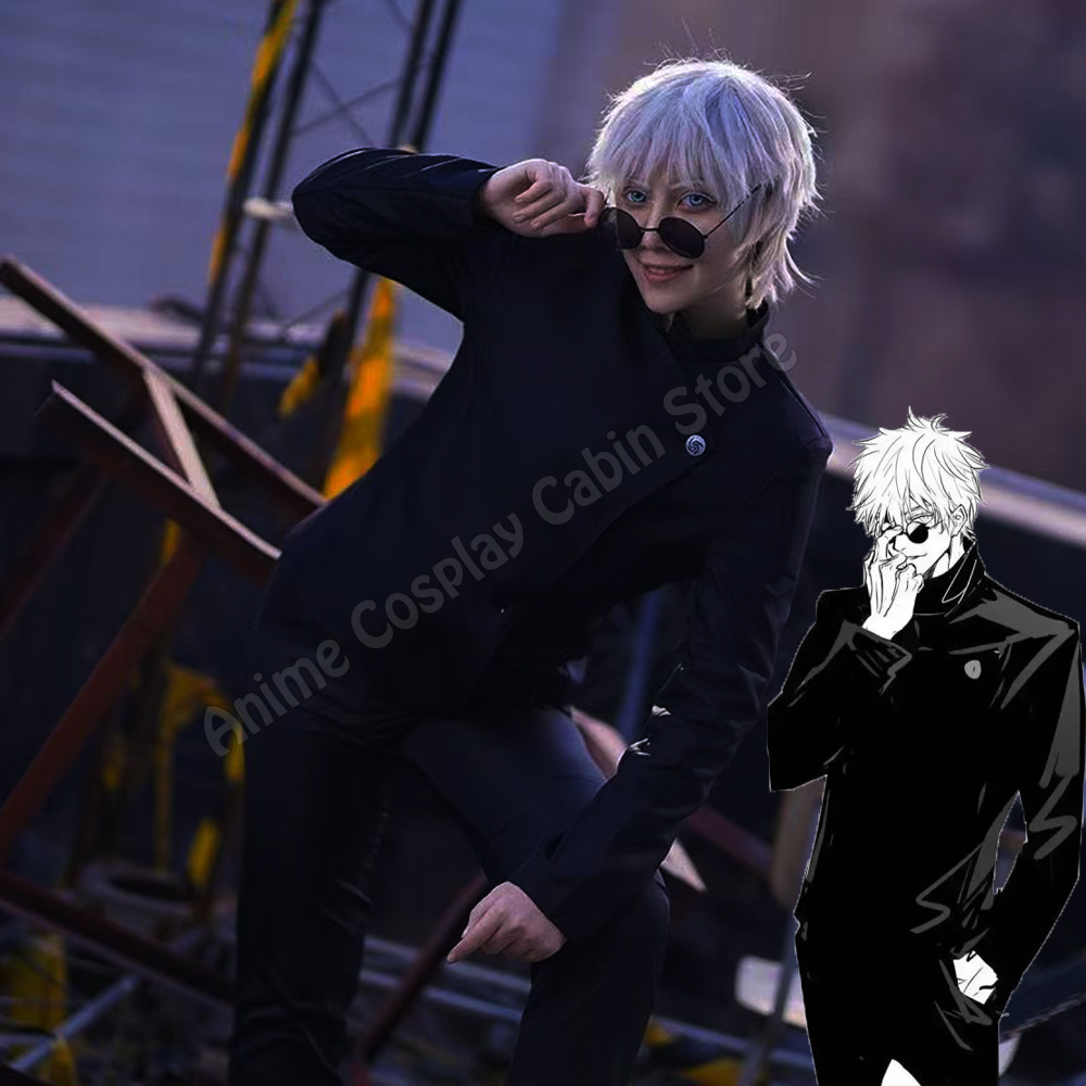 Cadılar bayramı Anime Jujutsu  - Anime Cosplay Gojo incelemesi ve fiyatı