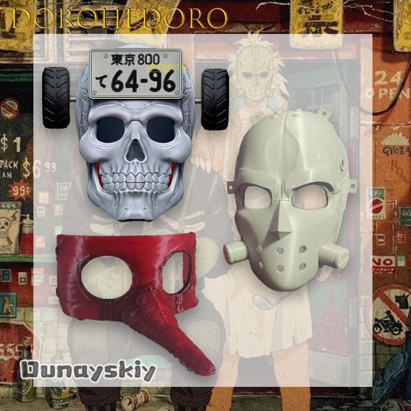 Panda Rich Cos*Dorohedoro Mask - Anime Cosplay Mask incelemesi ve fiyatı