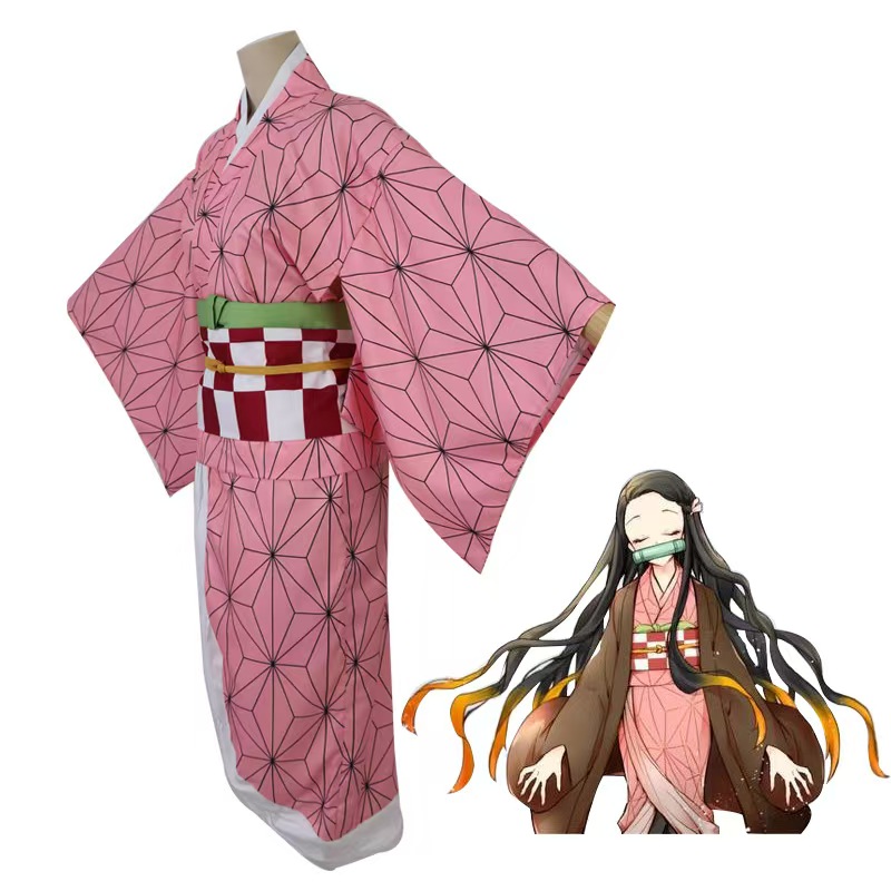 Demon Slayer Nezuko Kamado Cos - Anime Cosplay Nz incelemesi ve fiyatı