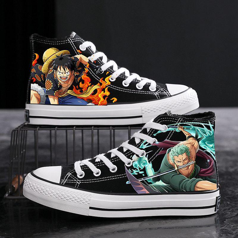 Anime kanvas ayakkabılar tek p - Anime Cosplay Luffy incelemesi ve fiyatı