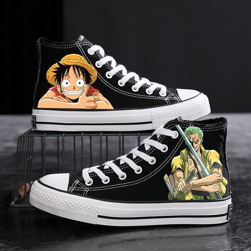Anime kanvas ayakkabılar tek p - Anime Cosplay Luffy incelemesi ve fiyatı