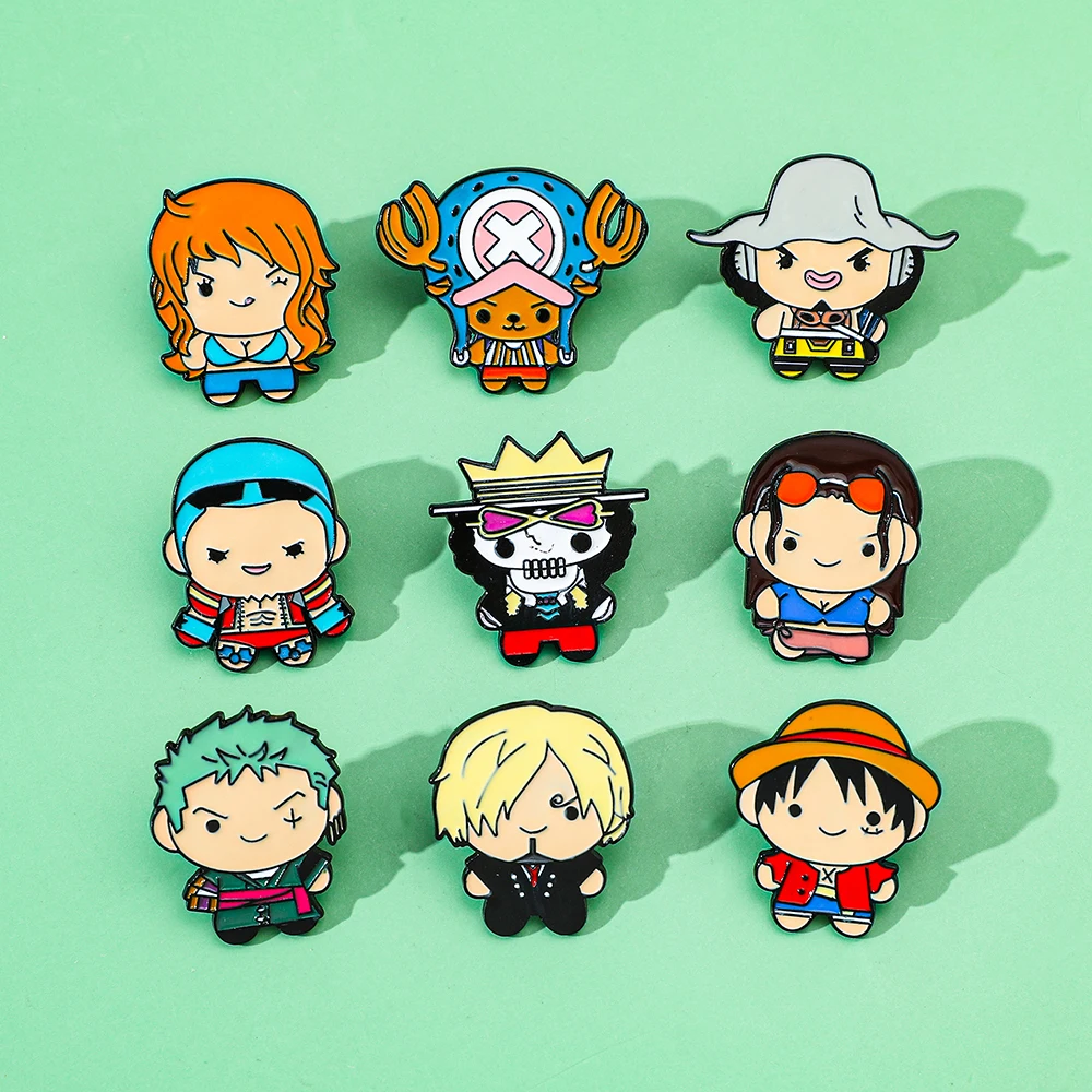 9 adet yaratıcı karikatür broş - Anime Cosplay One Piece incelemesi ve fiyatı