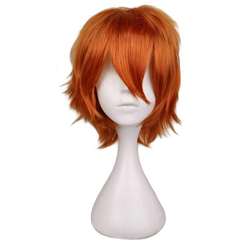 Erkekler kadınlar için kısa tu - Anime Cosplay Orange Hair incelemesi ve fiyatı