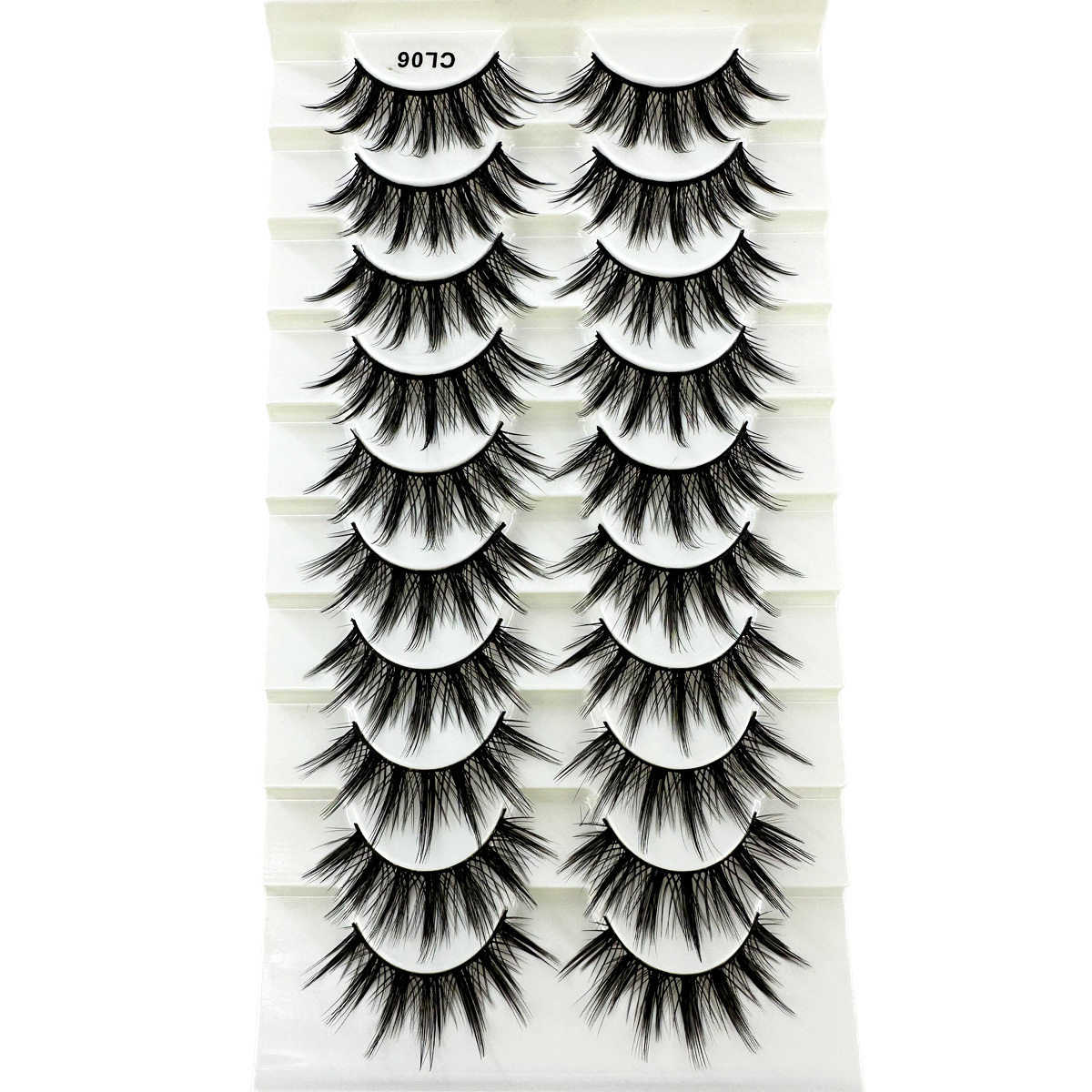 Yeni 10 çift Kirpik Manga Kirp - Anime Cosplay Lashes incelemesi ve fiyatı