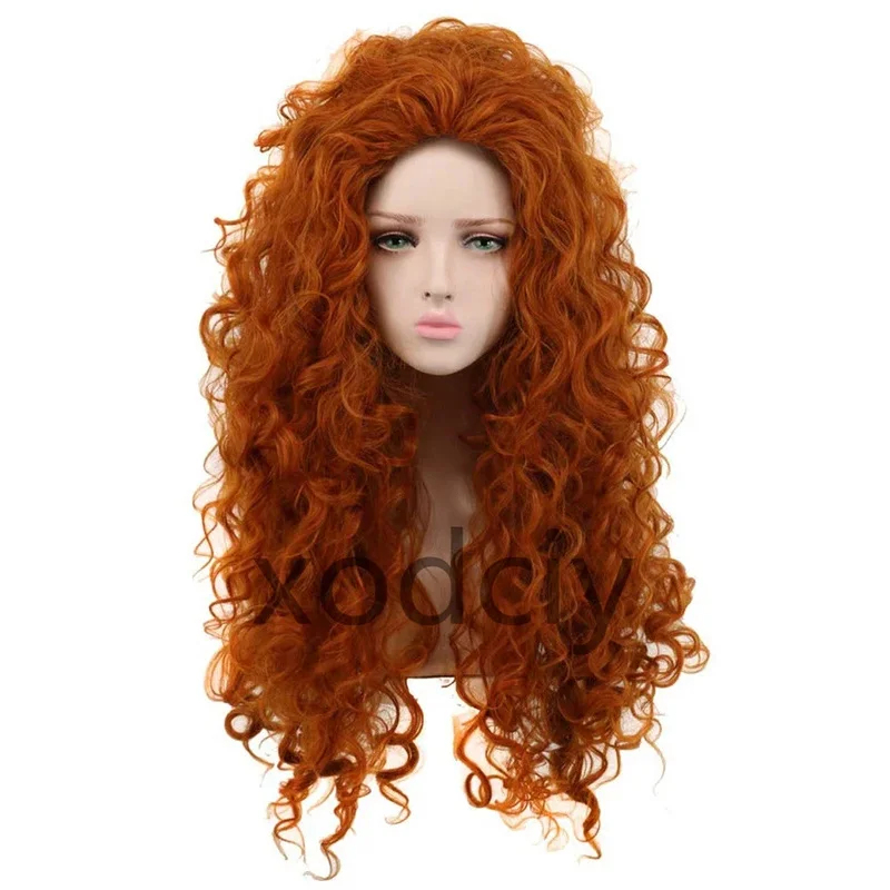 EW5DY20Movie Cesur Prenses Mer - Anime Cosplay Orange Hair incelemesi ve fiyatı
