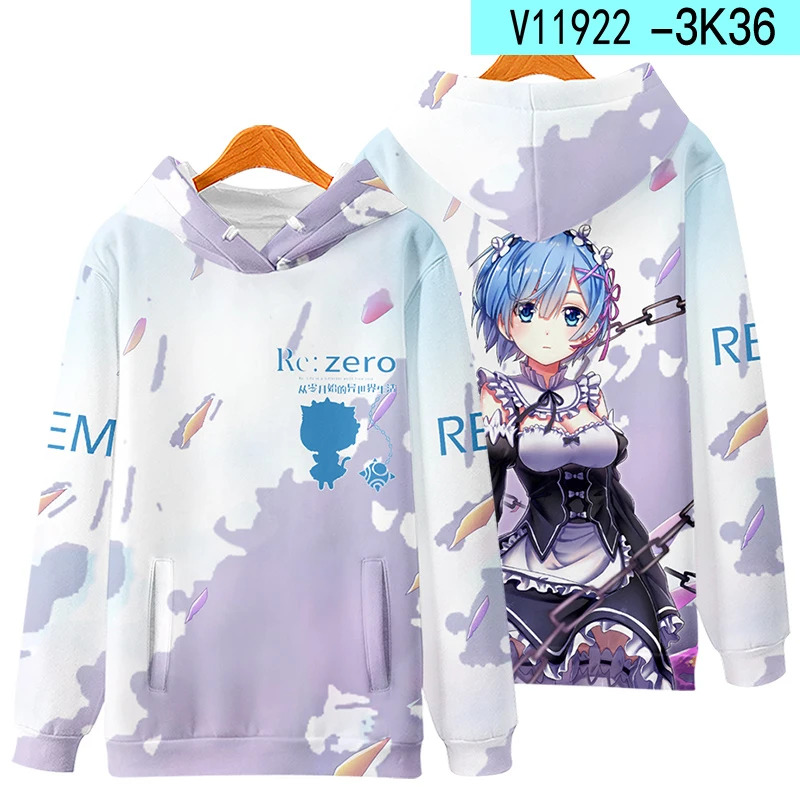 3D Re Zero Cosplay Hoodie Anim - Cosplay Anime Basic incelemesi ve fiyatı