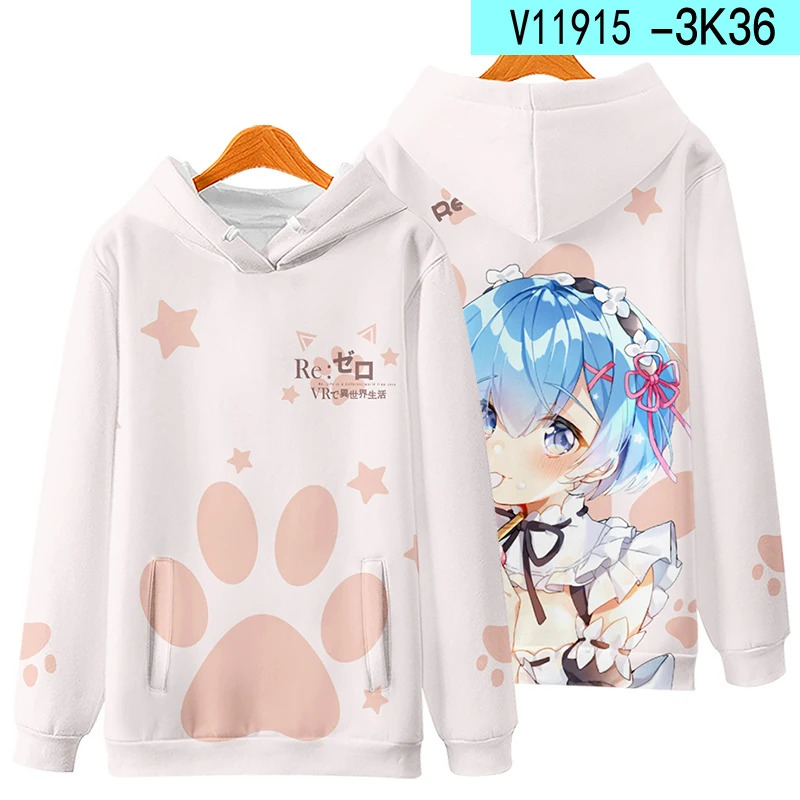 3D Re Zero Cosplay Hoodie Anim - Cosplay Anime Basic incelemesi ve fiyatı